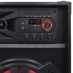 Caixa Som Amplificada Bluetooth 1200W Rms Ativa Passiva 2 Microfones Usb Led Amvox ACA 1212 Batidã - 3