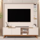 Ver imagem 1 de Home para TV 80" Tucumã 1.8 Off White com LED JB Bechara