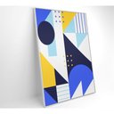 Ver imagem 4 de Quadro Geométrico Colorido 16 60x90 Cm Vidro Impresso