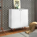 Ver imagem 1 de Sapateira Aparador 2 Portas Retrô 50 Branca