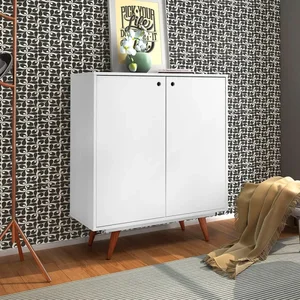 Sapateira Aparador 2 Portas Retrô 50 Branca