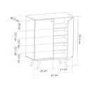 Ver imagem 6 de Sapateira Aparador 2 Portas Retrô 50 Branca