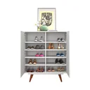 Ver imagem 3 de Sapateira Aparador 2 Portas Retrô 50 Branca