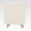 Ver imagem 5 de Sapateira Aparador 2 Portas Retrô 50 Branca