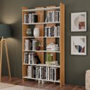 Ver imagem 5 de Estante Livreiro Organizador Multiuso Casa e Escritório Eccos - Nature com Off White