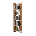 Ver imagem 3 de Estante Livreiro Organizador Multiuso Casa e Escritório Eccos - Nature com Off White