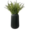 Ver imagem 1 de Vaso Preto Fosco Moderno P/ Mesa Lateral Aparador C/ Planta