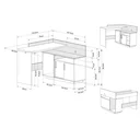 Ver imagem 4 de Mesa para Escritório Mega Office Branco 111cm