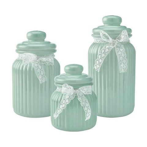 Pote hermético lace para armazenar alimentos com 3 peças