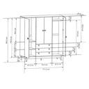 Ver imagem 6 de Guarda-Roupa Casal Branco 4 Portas Retrô Vintage Ac