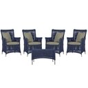 Ver imagem 1 de 4 Poltronas e 1 Mesa Igapó em Alumínio Pintura Fendi Corda Náutica Estofado 8