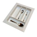 Ver imagem 1 de Divisor Plástico para Talheres 04 Divisões 380 x 475 mm Branco Magnum 01 unidade