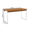 Ver imagem 4 de Mesa de Madeira com 2 Bancos Harley Canela/branco Brilho - Kappesberg