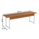 Ver imagem 3 de Mesa de Madeira com 2 Bancos Harley Canela/branco Brilho - Kappesberg