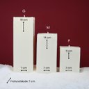 Ver imagem 3 de Trio de Velas Decorativas Quadradas Grandes para Lanternas