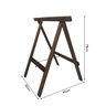 Kit 2 Cavalete de Madeira 80x85 Imbuia - 5