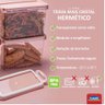 Jogo 3 Potes Mantimento Acrílico Hermético e Plástico Cristal - Plasútil - 2