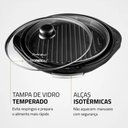 Ver imagem 6 de Grill Redondo Mondial Smart Grill com Revestimento Antiaderente 1200w Preto 220v - G-04
