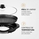 Ver imagem 5 de Grill Redondo Mondial Smart Grill com Revestimento Antiaderente 1200w Preto 220v - G-04