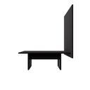 Ver imagem 3 de Mesa de Reunião Industrial 2,0m e Painel de Tv Escritório F5 Cor:preto