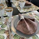 Ver imagem 2 de Kit 30 Guardanapo em Jacquard Marrom 40x40cm - Atacado
