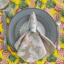 Ver imagem 1 de Kit 30 Guardanapo em Jacquard Bege Cobre 40x40cm - Atacado