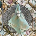 Ver imagem 1 de Kit 30 Guardanapo em Jacquard Tiffany e Dourado 40x40cm - Atacado