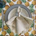 Ver imagem 1 de Kit 30 Guardanapo em Jacquard Bege 40x40cm - Atacado