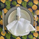 Ver imagem 1 de Kit 30 Guardanapo em Jacquard Branco 40x40cm - Atacado