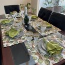 Ver imagem 3 de Kit 30 Guardanapo em Jacquard Verde Pistache 40x40cm - Atacado
