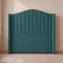 Ver imagem 3 de Cabeceira para Cama Box Estofada Zoe Decorativa Moderna Curva Organica Minimalista Casal 140 cm Padr