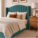 Ver imagem 4 de Cabeceira para Cama Box Estofada Zoe Decorativa Moderna Curva Organica Minimalista Casal 140 cm Padr