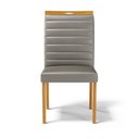 Ver imagem 3 de Kit com 4 Cadeiras Sara Madeira Maciça Estofadas para Mesa de Jantar Veludo Chumbo 109