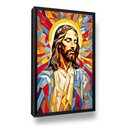 Ver imagem 1 de Quadro Jesus com Ladrilhos Moderno Sala Escritório