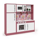 Ver imagem 7 de Cozinha Infantil Completa C/ Microondas Forno Fogão e Refrigerador Helena Branco e Rosa
