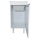 Ver imagem 5 de Tanque de Lavar Roupa de Fibra 20l com Suporte para Torneira de Bancada Tanque:branco