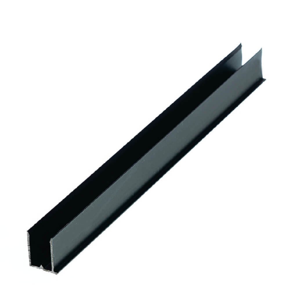 Perfil U Pingadeira Preto - 10mm - 6,00m
