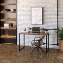 Ver imagem 4 de Mesa Office 120X60X75Cm Nogal / Est.Preta Nogal / Est.Preta