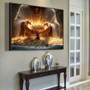 Ver imagem 1 de Quadro Decorativo Jesus Pão Ceia Sala Quarto Casa Escritório