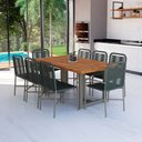 Ver imagem 2 de Mesa Área Externa Domman Alumínio Bege 180cm