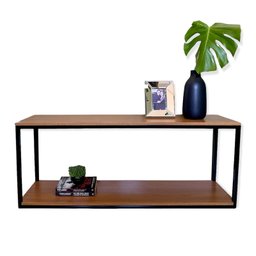 Aparador para sala estilo industrial balcão para sofá rack decorativo com prateleiras - 6 Aparador para sala estilo industrial balcão para sofá rack decorativo com prateleiras - 6