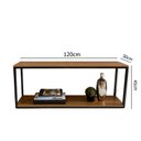 Ver imagem 7 de Aparador para sala estilo industrial balcão para sofá rack decorativo com prateleiras
