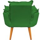 Ver imagem 3 de Kit 3 Poltronas Decorativa Alice Pé Trapézio 30cm Castanho - Suede