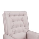 Ver imagem 4 de Poltrona de Amamentação Eloa com Puff Balanço Bebê Completo: Tb 196 Linho Rose