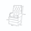 Ver imagem 5 de Poltrona de Amamentação Eloa com Puff Balanço Bebê Completo: Tb 196 Linho Rose