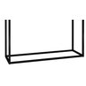 Aparador Buffet Pequeno Eros 90cm Preto Estilo Retro com Gavetas Pés de Ferro Decoração Moderna - 3