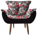 Ver imagem 2 de Kit 2 Poltronas Opala Decorativa Floral 50