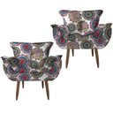 Ver imagem 1 de Kit 2 Poltronas Opala Decorativa Mandalla Branco
