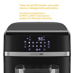 Fritadeira Air Fryer Oven 12l 9 Funções Kfr02 Painel Digital 127v - 5