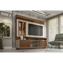 Ver imagem 6 de Home P/ Tv até 60 Pol Eldorado C/ 2 Portas e 2 Prateleiras 181x200cm Nature/off White - Linea